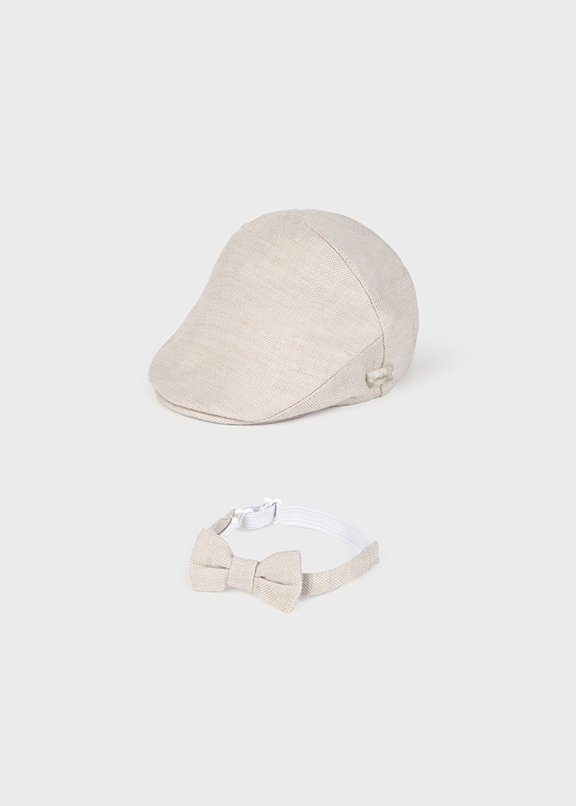 Mayoral Flat cap & bowtie set - Dune