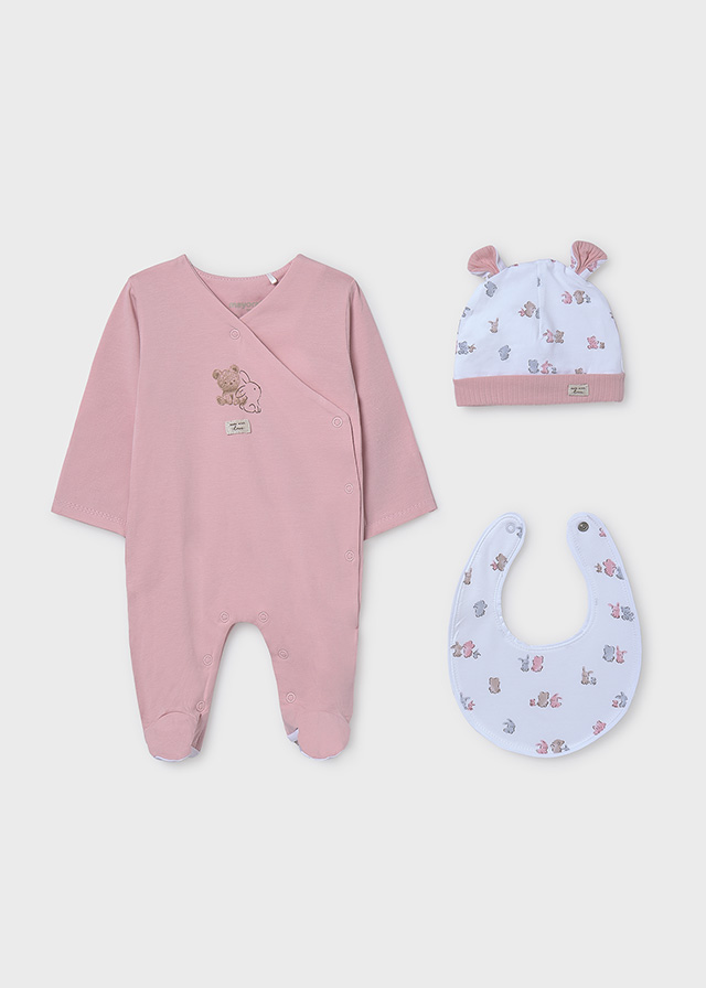 Mayoral Gift set 3 piece - Baby rose bunnny 