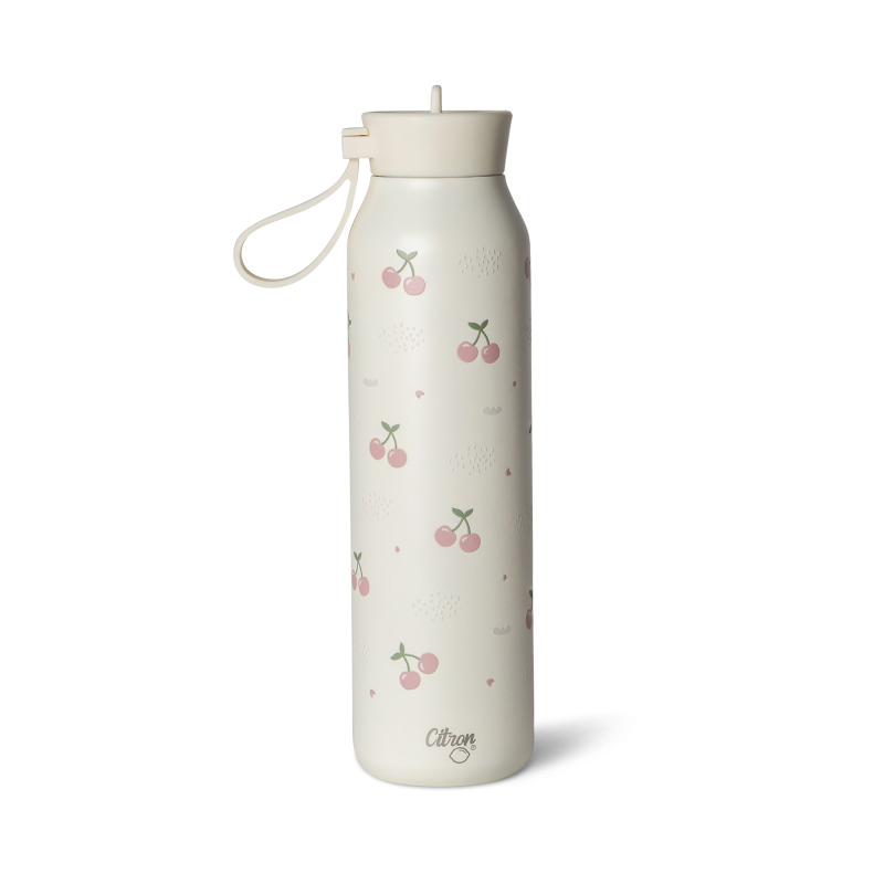 Citron Medium Water Bottle Stainless Steel Water Bottle Cherry 500 Ml