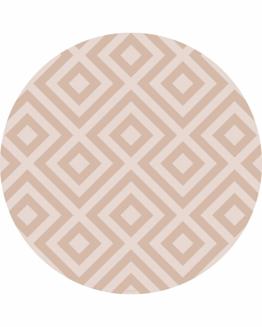 Eeveve Modern Blocks Dresses Sand Round Splash Mat