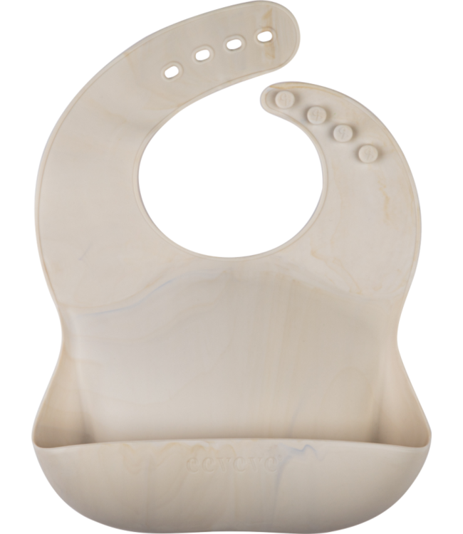 Eeveve Silicone Bib Marble Autumn Gold 