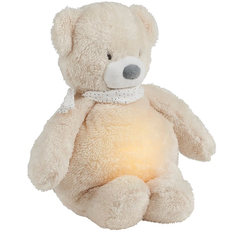 NATTOU Sleepy Bear Beige Sleep Toy with Cry Sensor 0 M+ 1 Pc