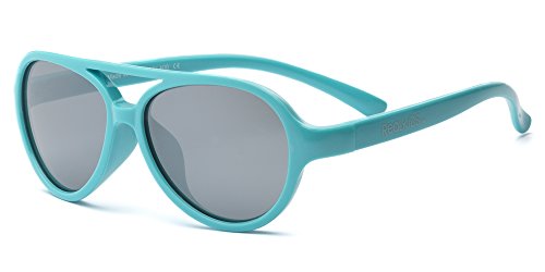 Real Kids Shades Sky Aviator Sunglasses Flexfit Frames - Satisfaction Guaranteed Aqua Aviator Flex Fit with PC Silver Mirror Lens