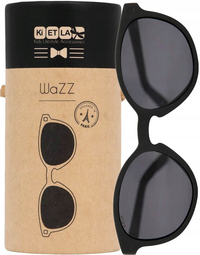 KiETLA WaZZ 12-24 Months Sunglasses for Children Black 1 Pc