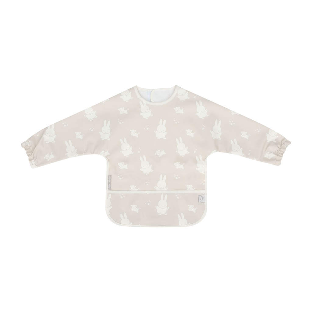 Jollein Miffy Waterproof bib with sleeves Animal Nougat