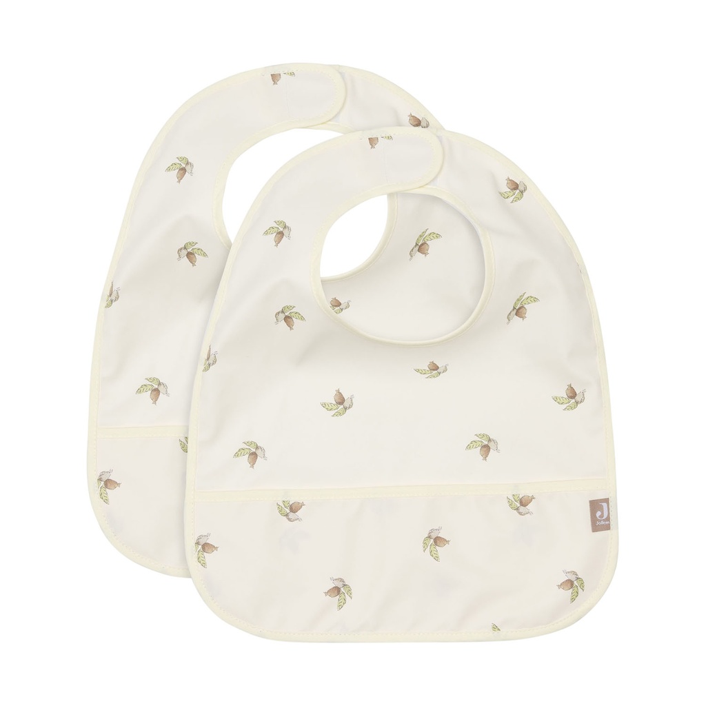 Jollein Waterproof Bib Rosehip (2)