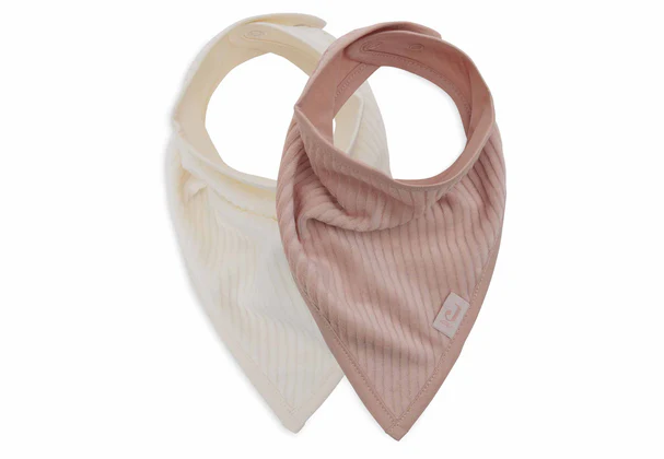 Jollein Bib Bandana ivory/ wild rose 