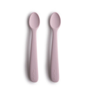 Mushie Silicone Feeding Spoons Spoon Soft Lilac 2 Pc