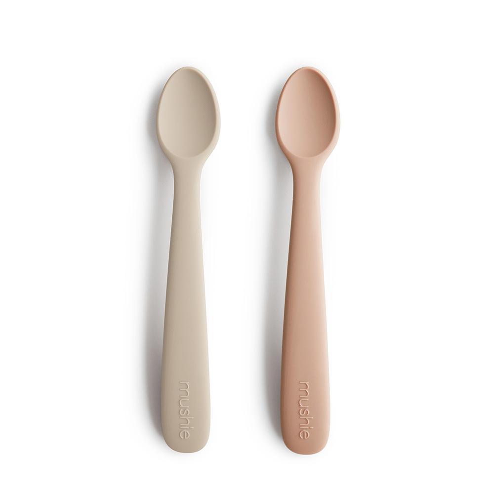 Silicone Feeding Spoon - 2 Pack blush/shifting sand 