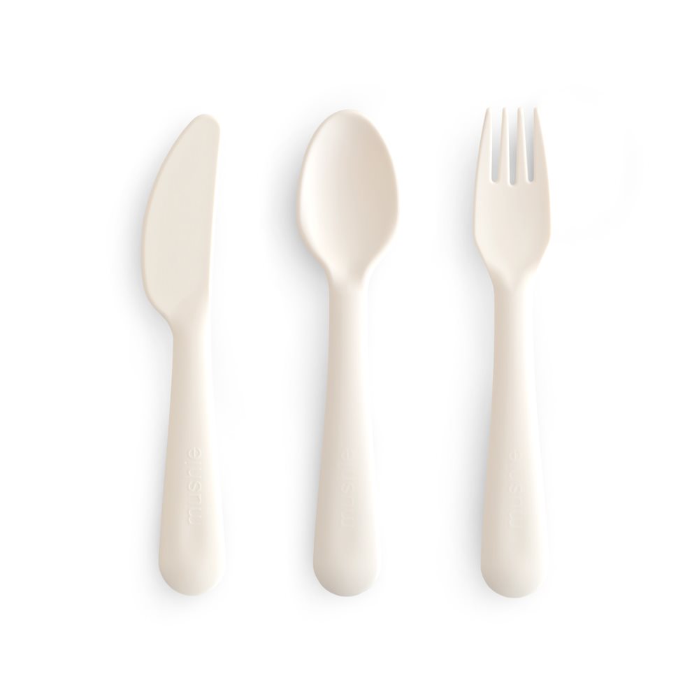 Mushie Cutlery set Ivory 