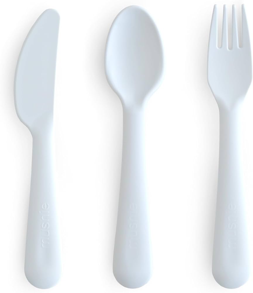 Mushie Cutlery set Powder Blue
