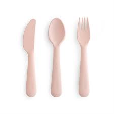 Mushie Cutlery set Blush