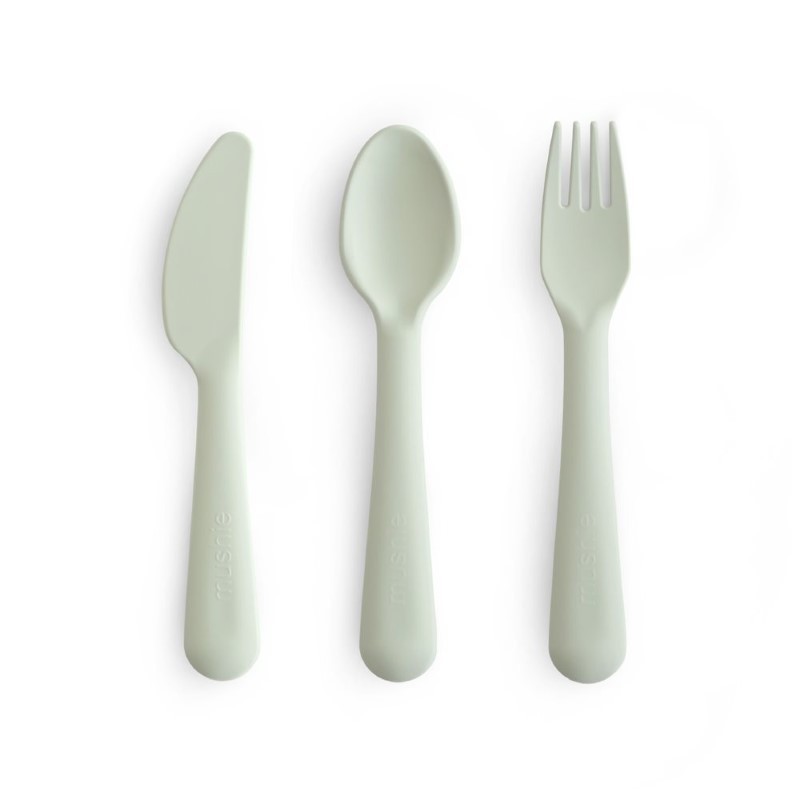Mushie Cutlery set Sage 