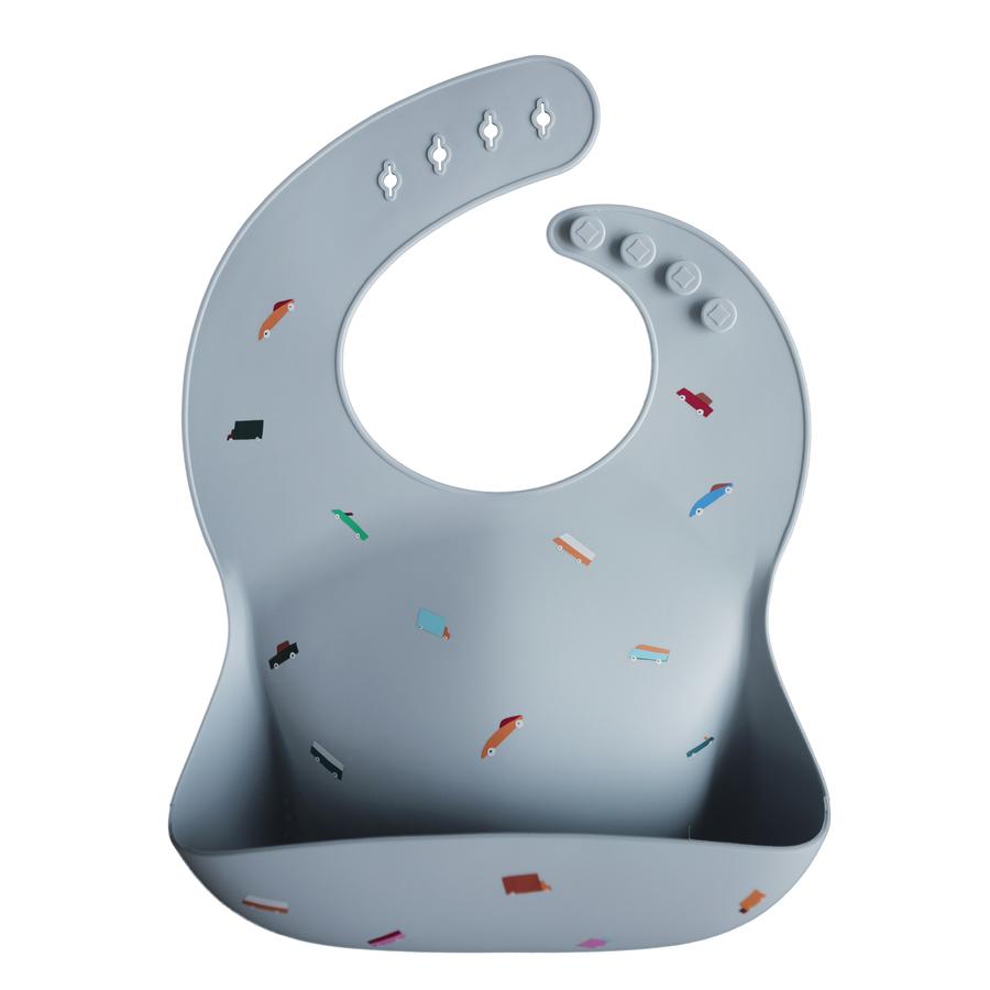 Mushi Silicone Bib - Retro Cars