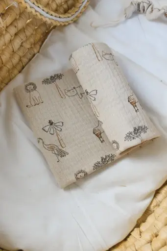 The Angel Πάνες αγκαλιάς με βαμβακερή μουσελίνα μικρή 0,65 x 0,65