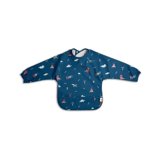 Citron Long sleeve Bib - Blue Dino 