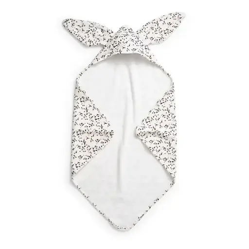 Elodie Hooded Towel - Dalmation Dots