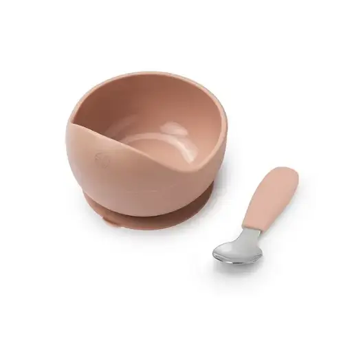 Elodie Silicone Bowl Set - Blushing Pink