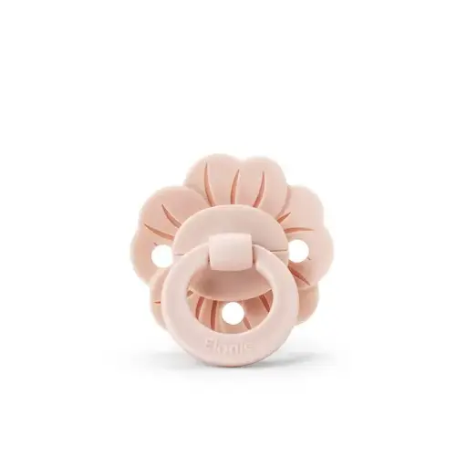 Elodie - Binky Bloom - Natural Rubber-0-6 months - Powder Pink