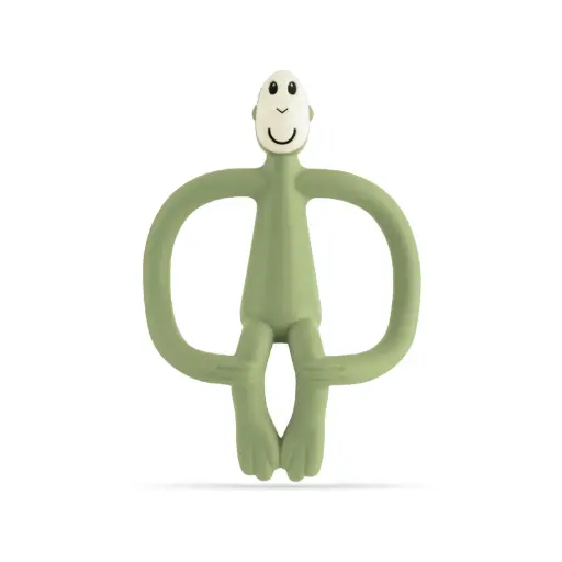 Matchstick Monkey Original Teething Toy and Gel Applicator - Olive