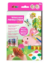 Watercolour Painting & Origami Garden