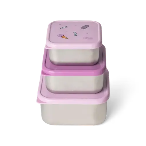 CITRON Unicorn Stainless Steel Nesting Stackable Lunchbox