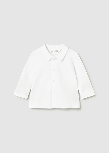  Mayoral knit shirt w/ collar White     