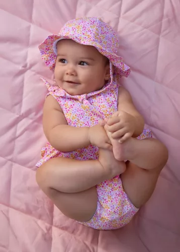  Mayoral onesie with hat Rose      