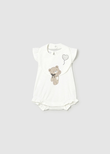  Mayoral romper and bib set Natural   