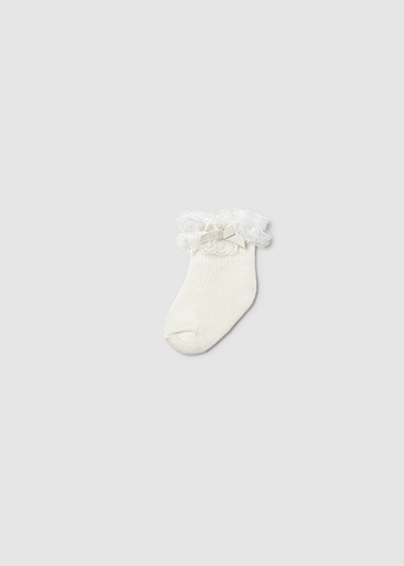  Mayoral Frilly sock Natural   