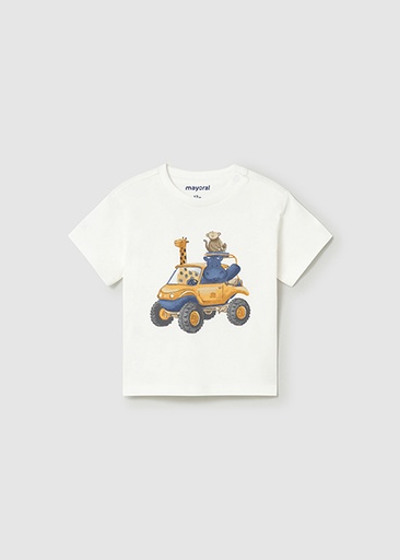 Mayoral Vehicle t-short s/s Cream
