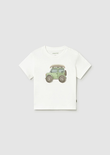 Mayoral S/s t-shirt Cream-car