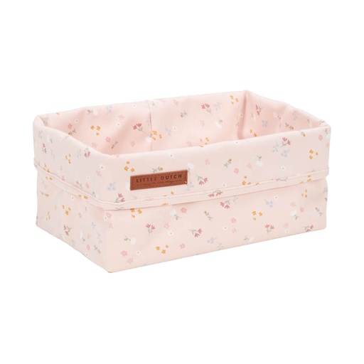 Storage Basket Little Flowers Pink 