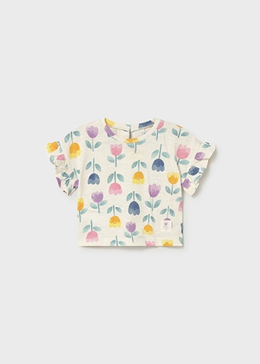 Mayoral Printed s/s t-shirt Lilac