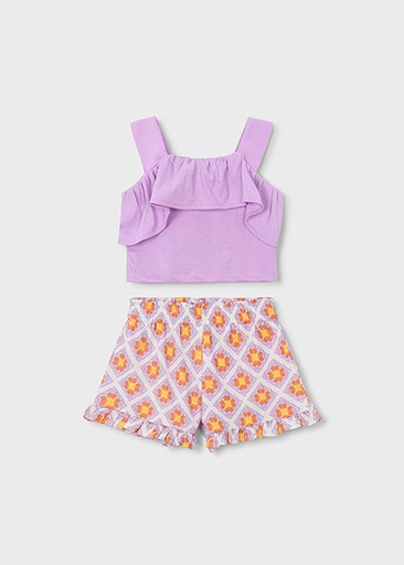 Mayoral Shorts set Lilac Lg