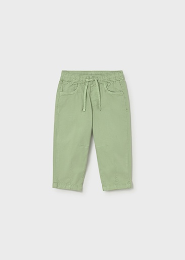 Mayoral Poplin pants with elastane matcha