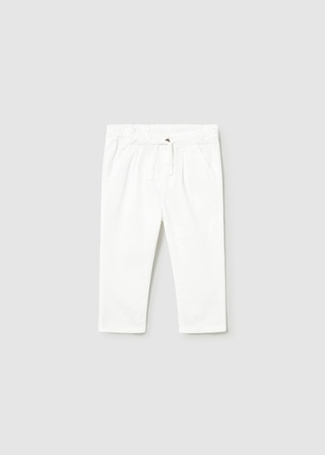 Mayoral Linen pants White