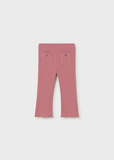 Mayoral Ribbed flare legging Blush