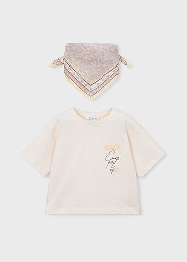 Mayoral S/s t-shirt beige bone