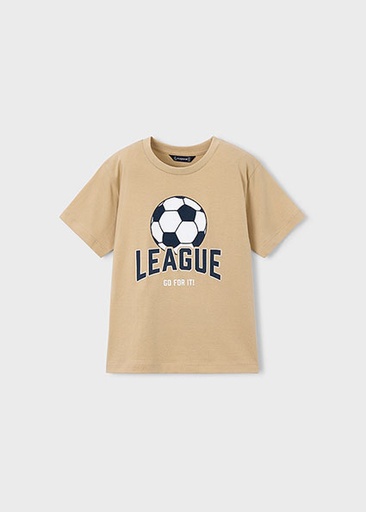 Mayoral Shirt "league" applique Walnut