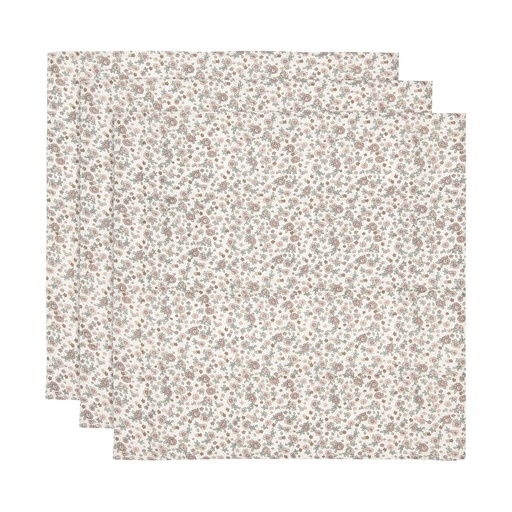 Jollein Cloth Muslin 3pcs - Retro Flowers 