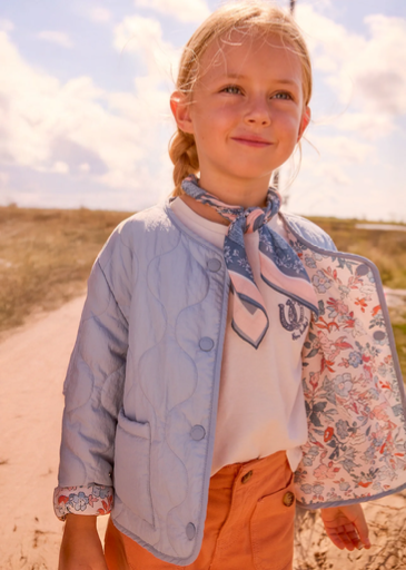 Mayoral Reversible padded jacket Sky blue