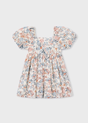 Mayoral Printed dress Salmon