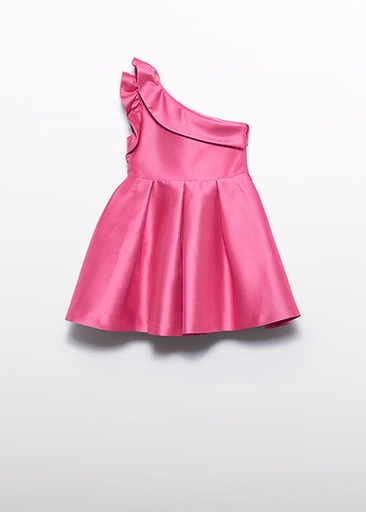 Abel & Lula asymmetric dress Bubblegum