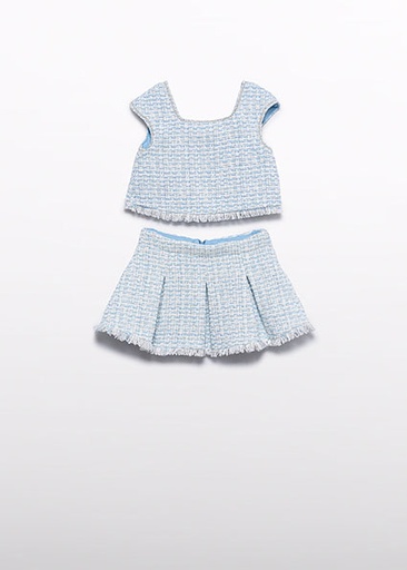 Abel & Lula skirt set Sky blue
