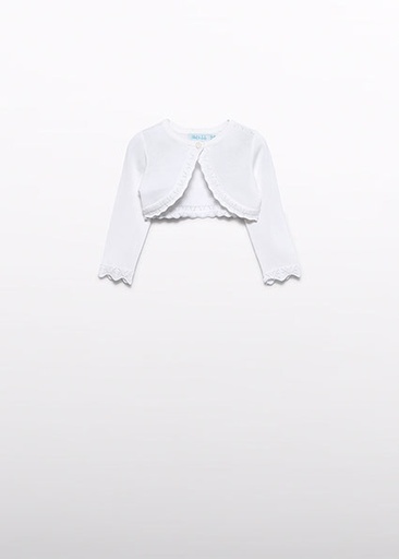 Abel & Lula Knit bolero Cream