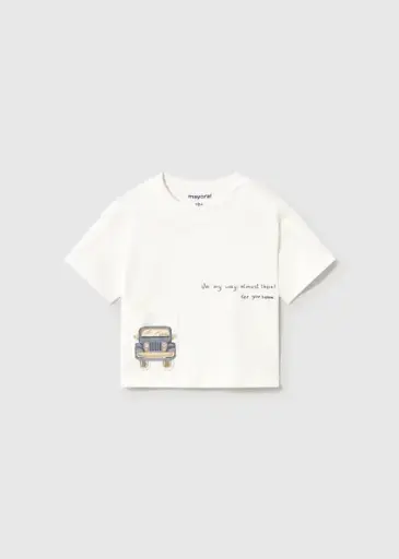 Mayoral S/s t-shirt Crem