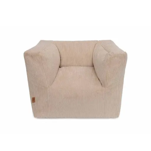 [028-543-68045] Kids Chair BeanBag Corduroy - Natural