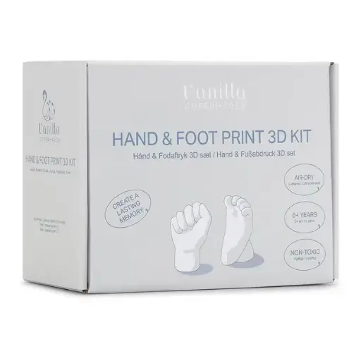 Hand and footprint 3d casting kit