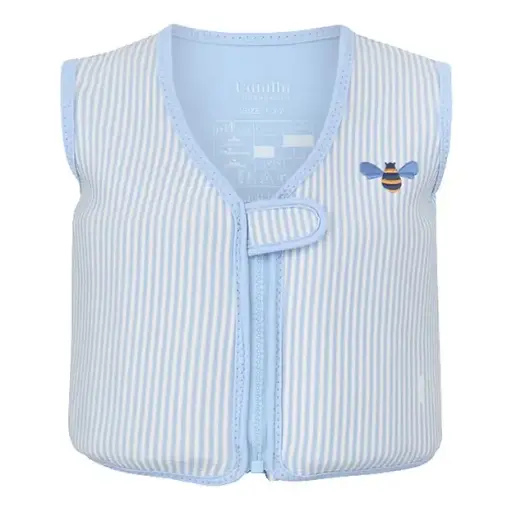 SWIMVEST: Seersucker - Honeybee age 3 - 6